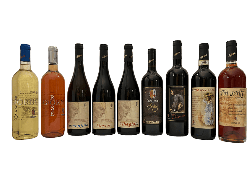 bottigliedi vino, Vini Giorni